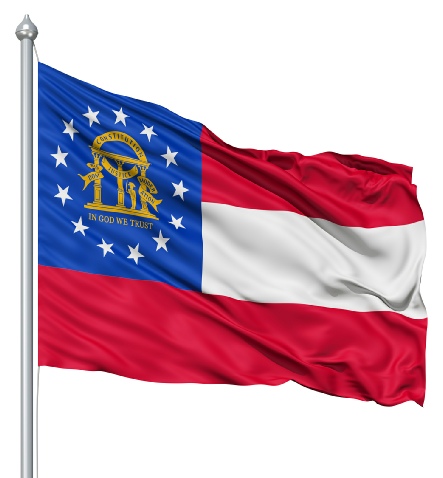 Beautiful Georgia State Flags for sale at AmericaTheBeautiful.com