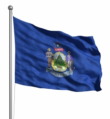 Maine United States of America Flag Site